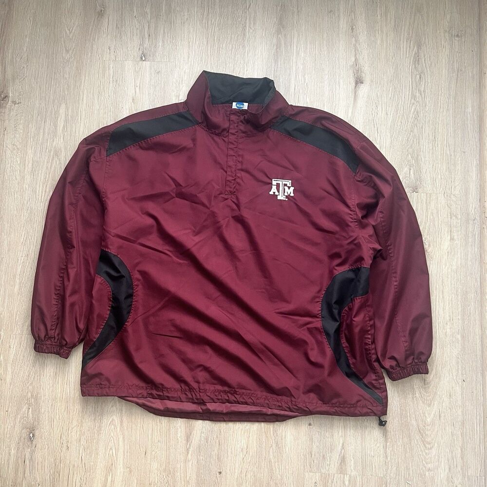 Vintage Texas A&M Aggies Full Zip Windbreaker Jacket NCAA Men’s Size XXL